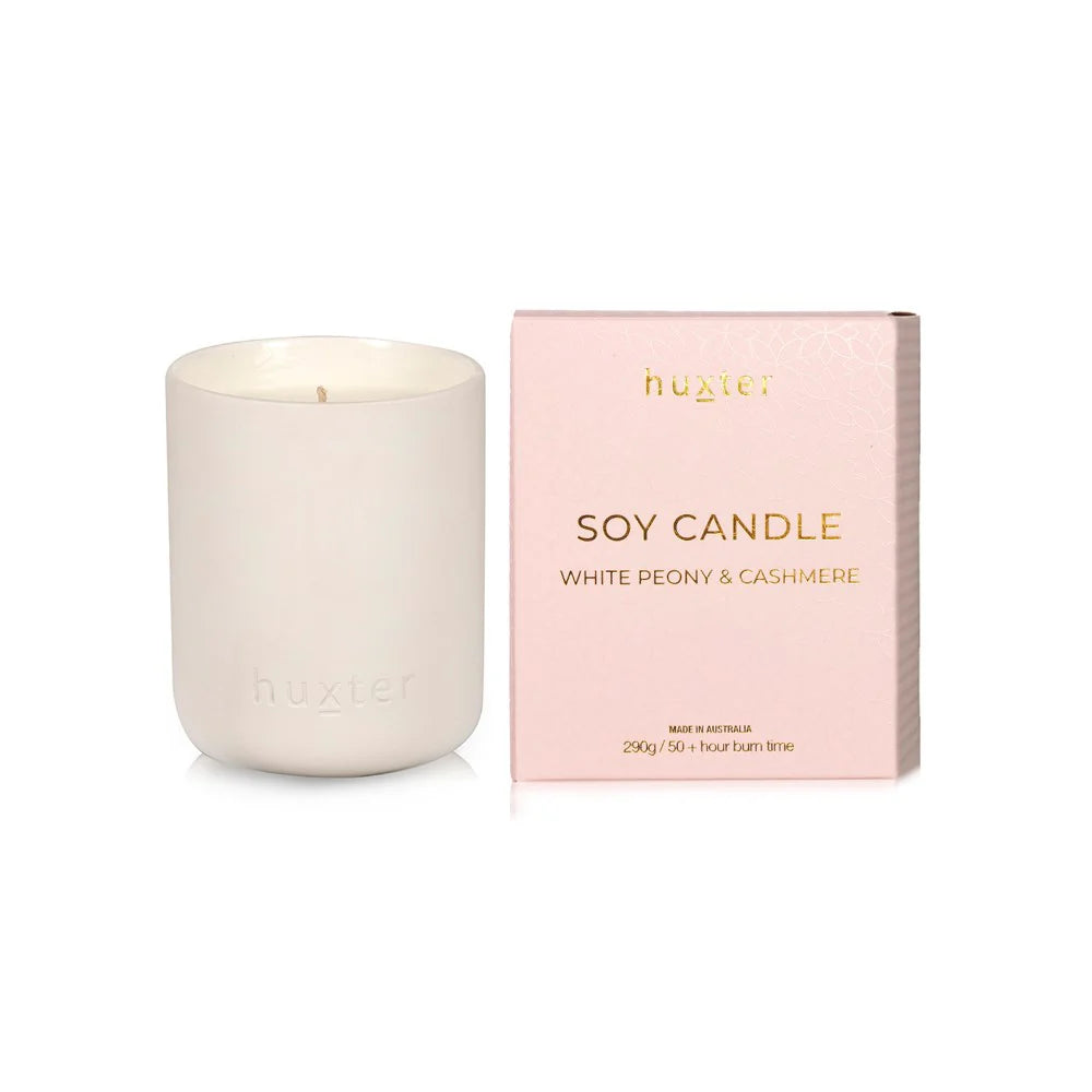 Candle Boxed - 290gm - Pink - White Peony & Cashmere image 0